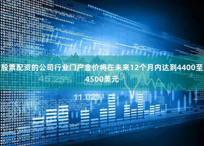 股票配资的公司行业门户金价将在未来12个月内达到4400至4500美元